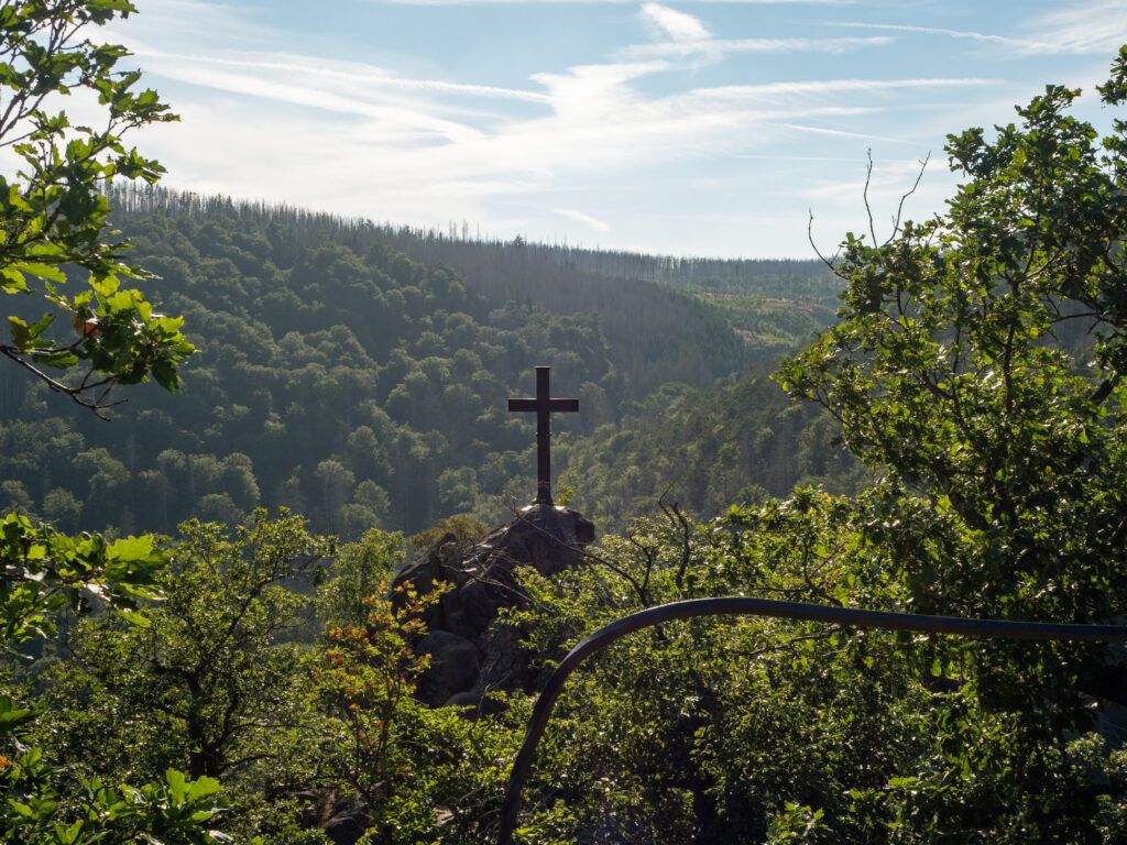 Aussichtspunkt am oberen Oberer Ilsestein