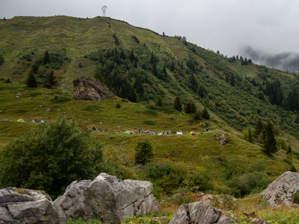 Ein Biwakplatz in Frankreich