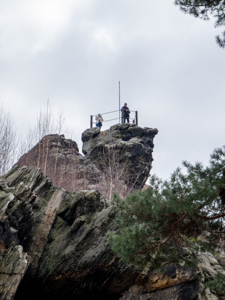 Harzer Teufelsmauerstieg Großvaterfelsen