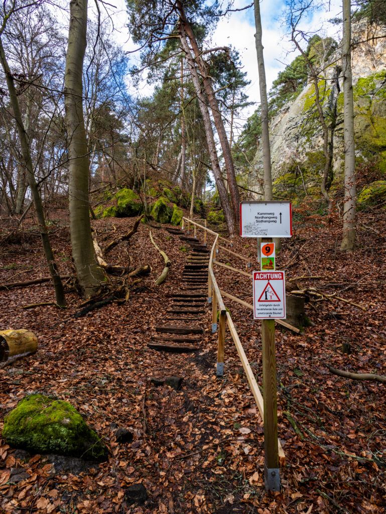 Teufelsmauer Kammweg Ende