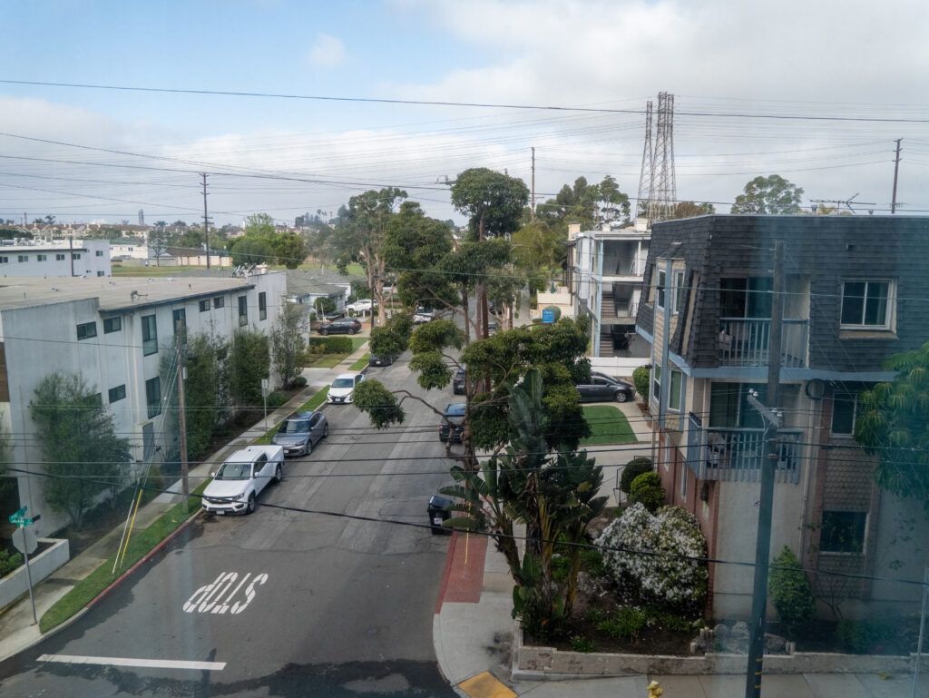 Der Blick vom Hotelzimmer in LA