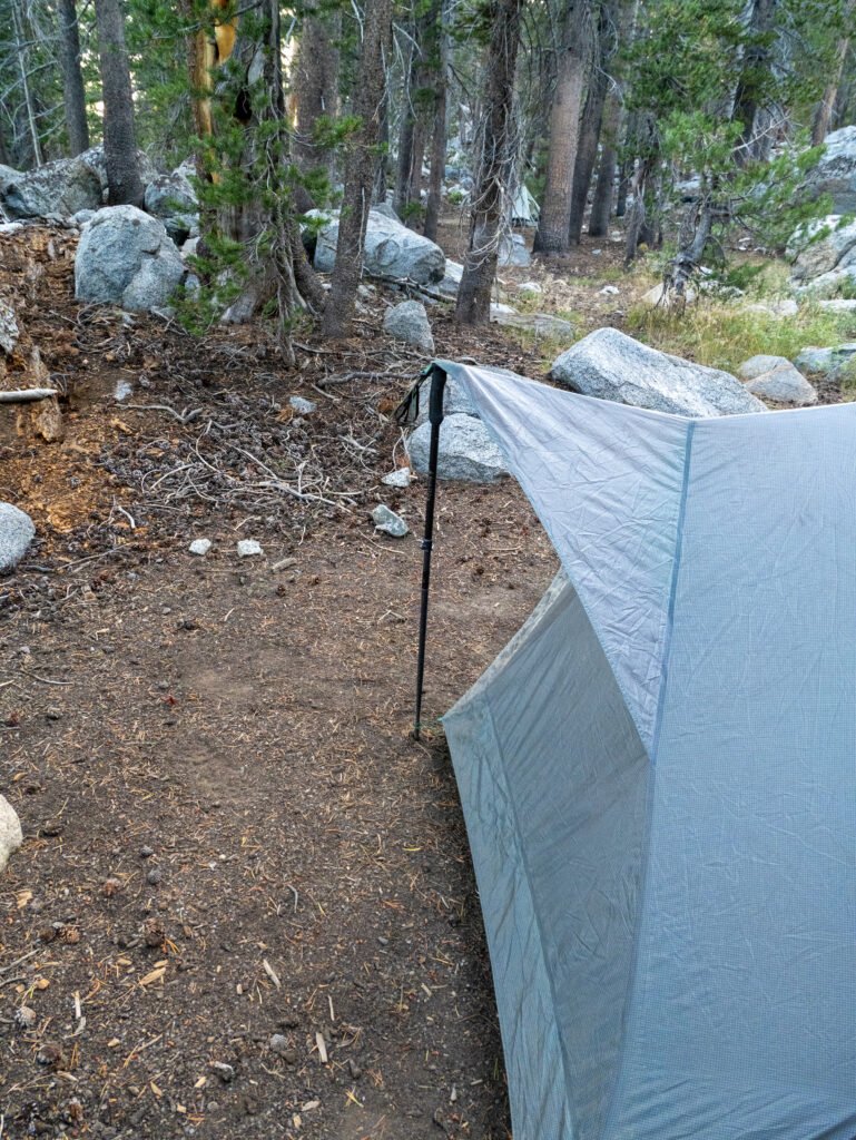 Detailansicht des Big Agnes String Ridge VST 1.5 beim Aufbau